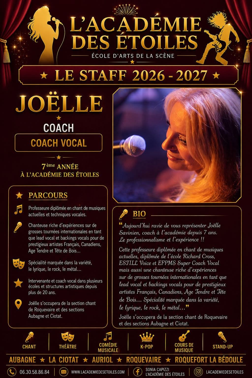 Affiche de présentation — Joëlle Savinien